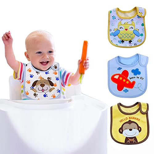 SLOSH 12 Baberos Impermeables Bebe Recien Nacido Niño Niñas Unisex
