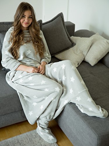 SLOUCHER - Manta para Calentar los pies, Farben (Home):Gris