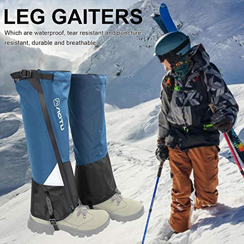 SNIIA Polainas De Senderismo Impermeable para Botas De Nieve para Hombres Y Mujeres, Polainas para Senderismo, Raquetas De Nieve, Caza, Escalada, Correr, Polainas De Tela Oxford Antidesgarro