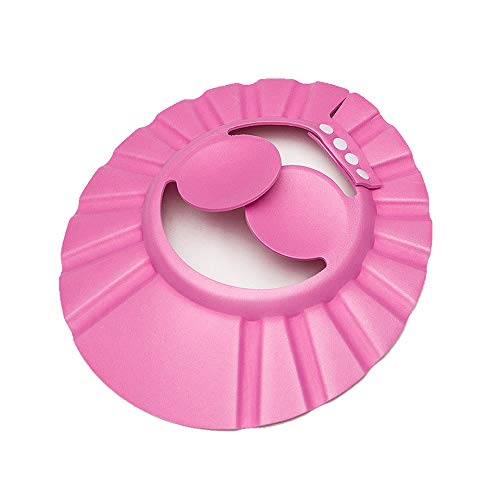 Sombrero para el baño del bebé, Sombrero para el baño del bebé, Gorra ajustable del champú de la ducha del baño del bebé de EVA, Productos profesionales para el cuidado del bebé（Rosa）