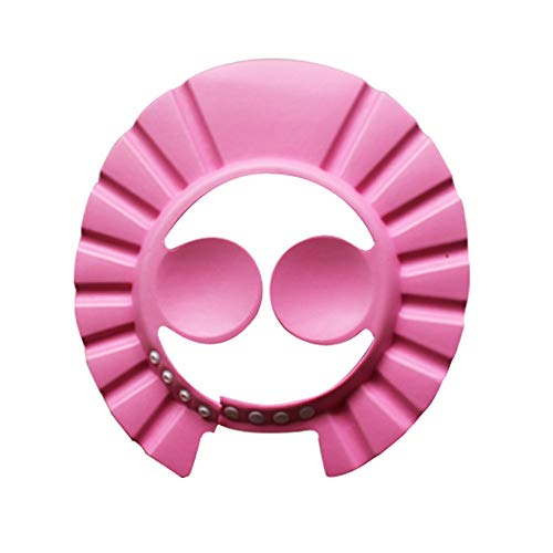 Sombrero para el baño del bebé, Sombrero para el baño del bebé, Gorra ajustable del champú de la ducha del baño del bebé de EVA, Productos profesionales para el cuidado del bebé（Rosa）
