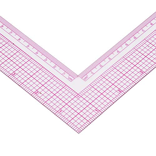 SOONHUA Regla de Costura Regla de Costura Diy Sastre Curva Cuadrada en L Regla Métrica Vestido de Costura Multifunción Que Hace Herramienta de Sastre para Diseñadores Creadores de Patrones Y Sastres