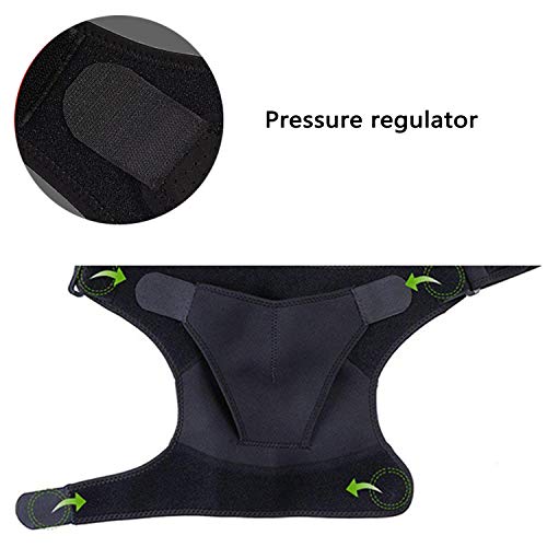 Soporte de hombro ajustable para hombro para manga de compresión de hombro izquierdo y derecho para prevención de lesiones, articulación de CA dislocada, tendinitis, fractura, esguince, dolor