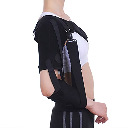 Soporte de hombro, correas ajustables Soporte de hombro deportivo, recuperación de lesiones, alivio muscular, protección de articulaciones, talla única unisex, hombro derecho