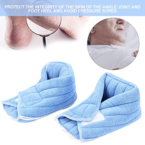 Soporte de tobillo anti decúbito, protección del talón almohadilla del talón protector del talón decúbito para pacientes de edad avanzada envoltura del pie, protectores del cojín del talón almohadilla