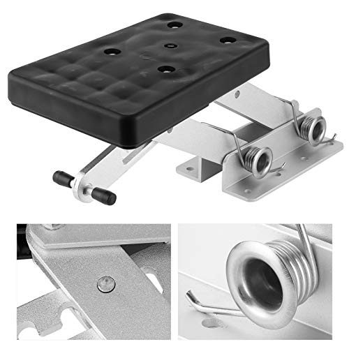 Soporte del motor fuera de borda, Soporte para motor fueraborda Qiilu, soporte de aluminio para motor fueraborda ajustable para motores auxiliares Kicker de 2 tiempos 7.5-20HP