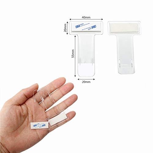 Soporte para tique de aparcamiento, 5 unidades, transparente, soporte para parabrisas, soporte para billetes de aparcamiento, tarjeta de aparcamiento