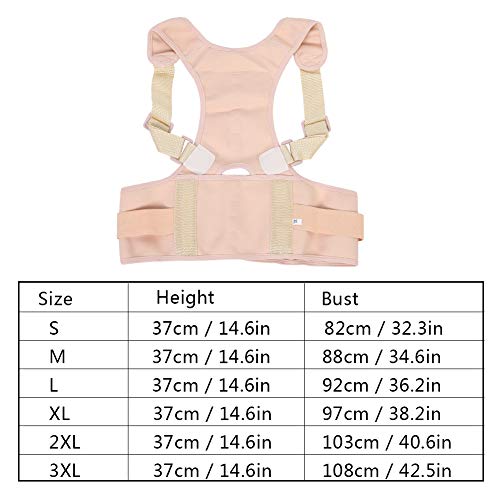 Soporte Recto para la Espalda, Corrector de Posición, Cinturón de Soporte de Espina Invisible Corsé Ortopédico Cintura Ortopédica Soporte de Hombro Cinturón de Soporte de Espalda(2XL)