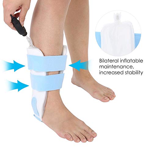 Soportes para tobillo de aire y espuma, Caída de pie con bomba de aire, Ligamentos desgarrados, Férula postoperatoria de apoyo para el molde Reducir la hinchazón y la inflamación de la artritis por es
