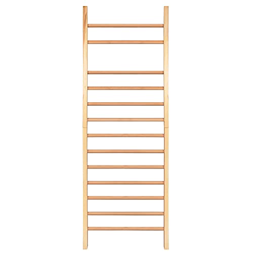 SPRINGOS Espaldera de 250 x 81 x 12 cm, pared de escalada con estructura de madera de haya, para niños y adultos