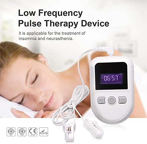 SSSW Dispositivo de Tratamiento de insomnio, Ces Nuevo estimulador de Terapia eléctrica del Cerebro, Alivia la ansiedad, Libera estrés y Mejora la Calidad del sueño