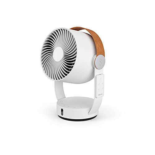 Stadler Form Leo - ventilador 3D con función de giro horizontal y vertical, gran alcance de hasta 8 m, color blanco con mando a distancia