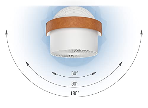 Stadler Form Leo - ventilador 3D con función de giro horizontal y vertical, gran alcance de hasta 8 m, color blanco con mando a distancia