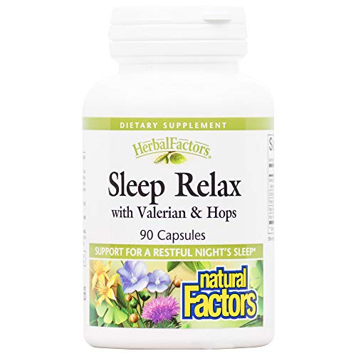 Sueño Relax, con valeriana y lúpulo, 90 Cápsulas - Factores Naturales