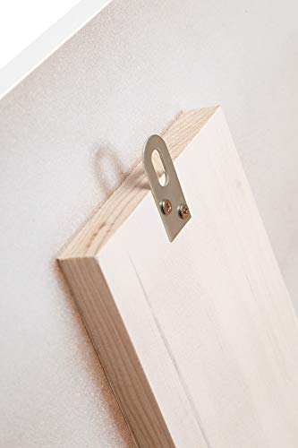 SUENOSZZZ-ESPECIALISTAS DEL DESCANSO Cabecero de Cama de Madera TREVINCA Color Blanco para Pared. Cabecero de Tablas Horizontales. Estilo Vintage, para Camas de 135