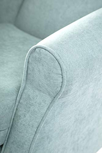 SUENOSZZZ-ESPECIALISTAS DEL DESCANSO Sillon Relax, Sillon orejero para Lactancia Irene. Tapiceria Antimanchas acualine Color Verde Agua. Butaca para Dormitorio, Salon o habitacion de Bebe…