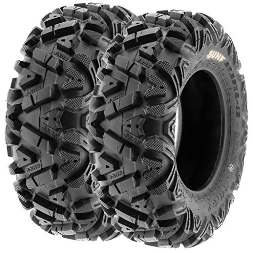 SunF A033 25x8-12 & 25x10-12 Quad ATV UTV SxS Neumáticos Power I All Terrain Neumáticos con permiso de circulación 6PR TL E, juego de 4 unidades