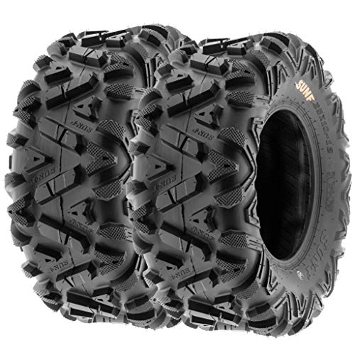 SunF A033 25x8-12 & 25x10-12 Quad ATV UTV SxS Neumáticos Power I All Terrain Neumáticos con permiso de circulación 6PR TL E, juego de 4 unidades