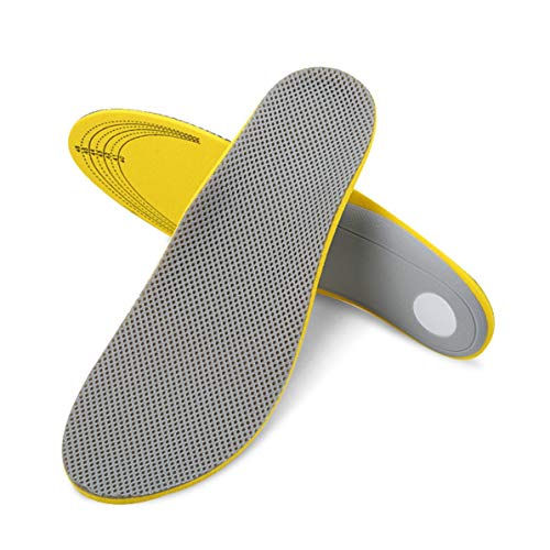 sunnyflowk 1 par de Zapatos Deportivos Plantillas ortopédicas Soporte para el Arco del pie Plano Cojín Transpirable a Prueba de Golpes Hombres Mujeres Actividades al Aire Libre Plantillas