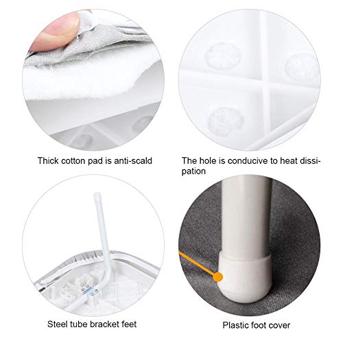 Tabla de planchar de mesa, mini tabla de planchar plegable plegable compacta compacta para el hogar con cubierta ignífuga y antiescalda para dormitorios universitarios, apartamentos tipo estudio y