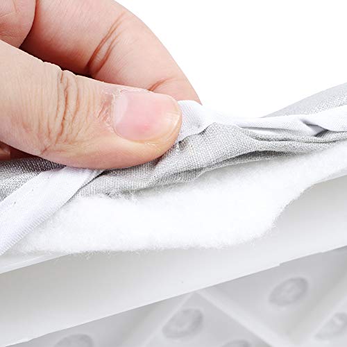 Tabla de planchar de mesa, mini tabla de planchar plegable plegable compacta compacta para el hogar con cubierta ignífuga y antiescalda para dormitorios universitarios, apartamentos tipo estudio y