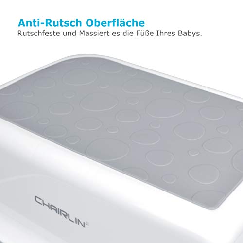 Taburete para niños – Chairlin – Taburete de 2 Niveles para niños, Taburete para niños, Taburete para niños, Taburete para niños, Taburete para niños, Taburete Antideslizante (Gris)