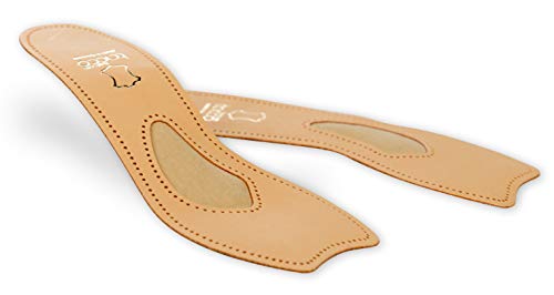 Tacco Exclusive Plantillas Cuero Sin Dedos 3/4 plantillas, Perfectas para Zapatos de Tacón y Casual, Protege Metatarso y Arco del Pie, Todas las Tallas Mujer (41 EUR)