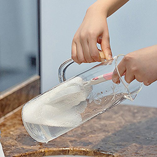TAMUME 1,5 Litros Jarra de Agua con Infusor y Tapa del Acero Inoxidable, Diseño Recto