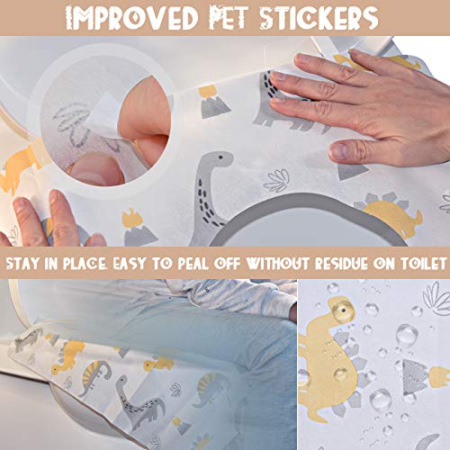 Tapete para asiento de inodoro desechable, 20 unidades de fundas para asiento de inodoro, tamaño extra grande para niños pequeños, entrenamiento de orinal, baño público y viajes