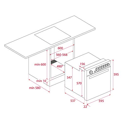 Teka Horno Polivalente Multifunción | Modelo HBE 615 ME | 6 Funciones de cocinado | Sistema de Limpieza Hydroclean Pro | 60 cm | Color Acero Inoxidable | Eficiencia Energética A, 2615 W, 70 litros