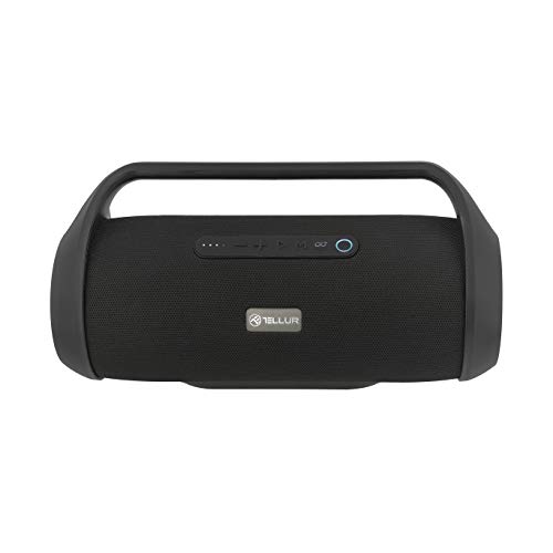 TELLUR Obia - Altavoz Bluetooth 50 W TWS, Radio FM, Manos Libres, USB, Entrada Auxiliar 3,5 mm, Color Negro