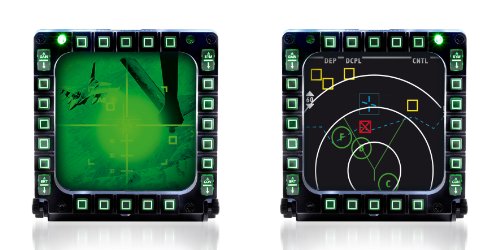 Thrustmaster MFD COUGAR - Paneles - PC - Pack de 2 USB Cockpit Panels multifuncionales, réplicas del MFD del F-16 de la U.S. Air Force