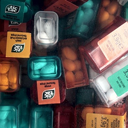 TIC TAC Spender Box with 60 Mini Boxes (Each 3.9 Grammes) Liliput, Flavours : Orange, Mint, Peach, Peppermint. by Ferrero