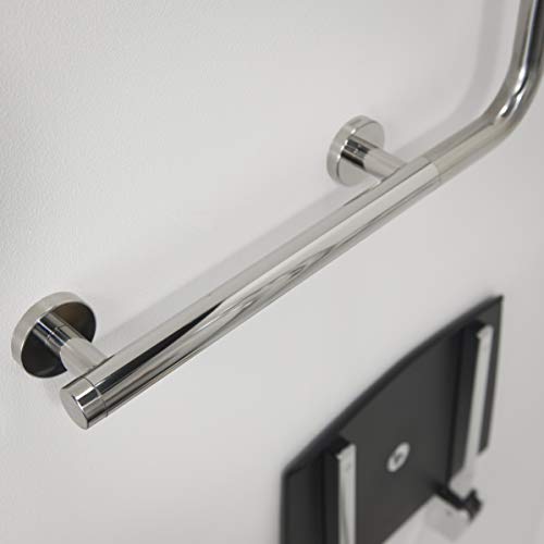 Tiger Boston Comfort & Safety Asidero de baño derecho 90º Acero inoxidable pulido