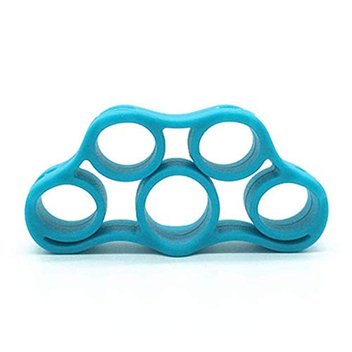 TILY 3 Tamaños (3KG / 8.8Ib 4KG / 6.6Ib 5KG / 11Ib) Dedo del Silicón Dedo de La Reunión del Estiramiento Resistencia de Mano Banda Dedo Dispositivo de Entrenamiento de Rehabilitación