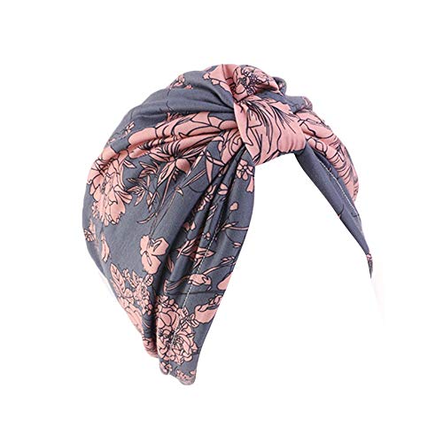 TININNA Gorra Nacional De Turbante De Viento para Mujer, Gorro 100% Algodón, Gorro De Quimioterapia con Pañuelo Musulmán Headwear Turbante Oncológico Gorro para Pèrdida de Pelo