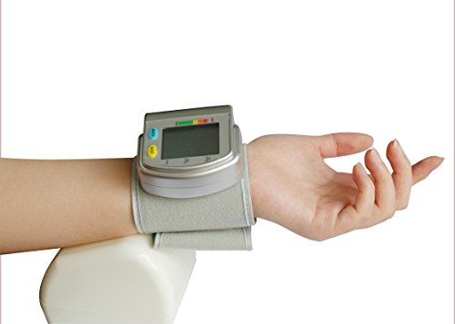 Tipo ChoiceMMed Auto tensiómetro de muñeca con hipertensiones Color Alert y Indicador de latido cardiaco Irregular