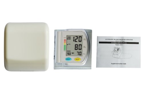 Tipo ChoiceMMed Auto tensiómetro de muñeca con hipertensiones Color Alert y Indicador de latido cardiaco Irregular