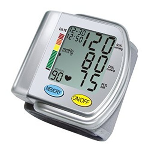 Tipo ChoiceMMed Auto tensiómetro de muñeca con hipertensiones Color Alert y Indicador de latido cardiaco Irregular