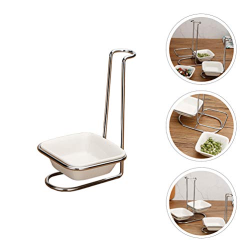 Titular de La Cucharón de Cerámica Resto de La Cuchara de Pie Soporte de Utensilio en Posición Vertical para La Cocina de La Cocina Contador Organizador Diseño Vertical