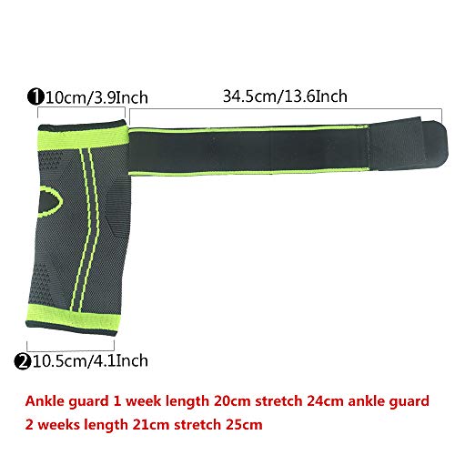 Tobillera ajustable de compresión para hombres y mujeres, protección deportiva, daño de ligamento, fascitis plantar, tendinitis de Aquiles, soporte de tendones, recuperación de lesiones