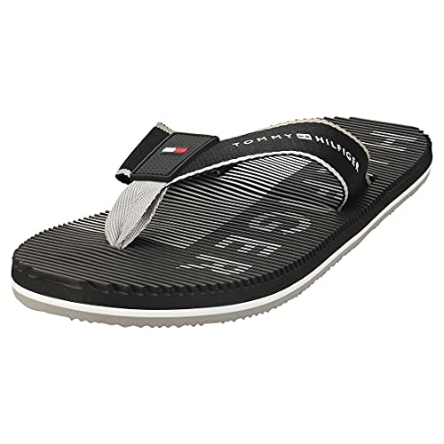Tommy Hilfiger Floyd 52D, Chanclas Hombre, Negro, 43 EU