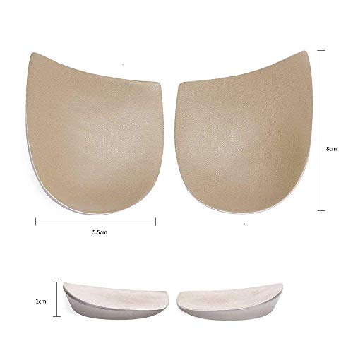 TOMYEER Plantillas ortopédicas para el talón, almohadillas laterales de silicona, 2 pares