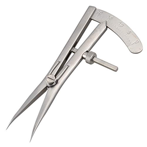 TOOGOO Calibrador de Calibre Dental de Metal de 1 Pieza Codo de Pinza Dental Herramienta OrtopéDica para Laboratorio Dental Pinzas de Hueso