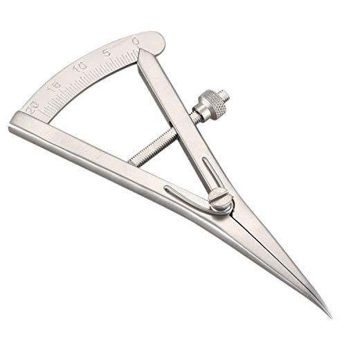 TOOGOO Calibrador de Calibre Dental de Metal de 1 Pieza Codo de Pinza Dental Herramienta OrtopéDica para Laboratorio Dental Pinzas de Hueso