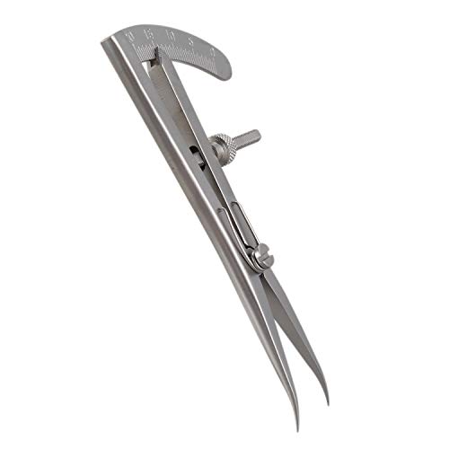 TOOGOO Calibrador de Calibre Dental de Metal de 1 Pieza Codo de Pinza Dental Herramienta OrtopéDica para Laboratorio Dental Pinzas de Hueso