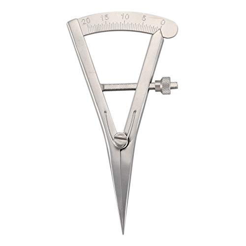 TOOGOO Calibrador de Calibre Dental de Metal de 1 Pieza Codo de Pinza Dental Herramienta OrtopéDica para Laboratorio Dental Pinzas de Hueso