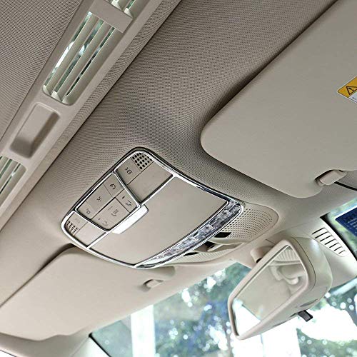 Top-Auto - Marco de luz Frontal de plástico ABS Cromado para decoración de Coche, Accesorios para Clase C W205 GLC X253 Clase E W213
