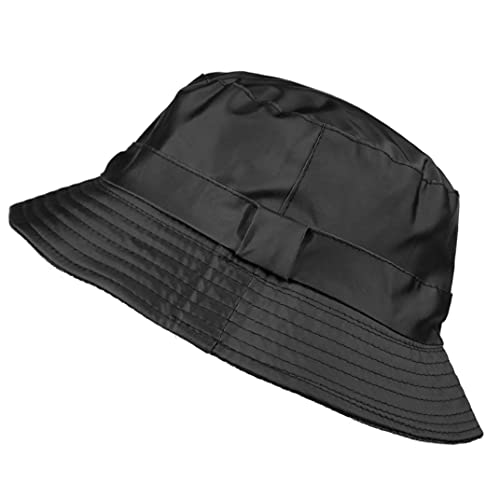 TOUTACOO, Sombrero, Gorro para la Lluvia en Nailon, T.U 59 cm Negro Talla L