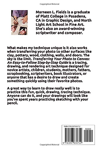 Transfer Your Photo to Canvas (Black and White Version):: An Easy-to-Follow Step-by-Step Guide for Novice Artists